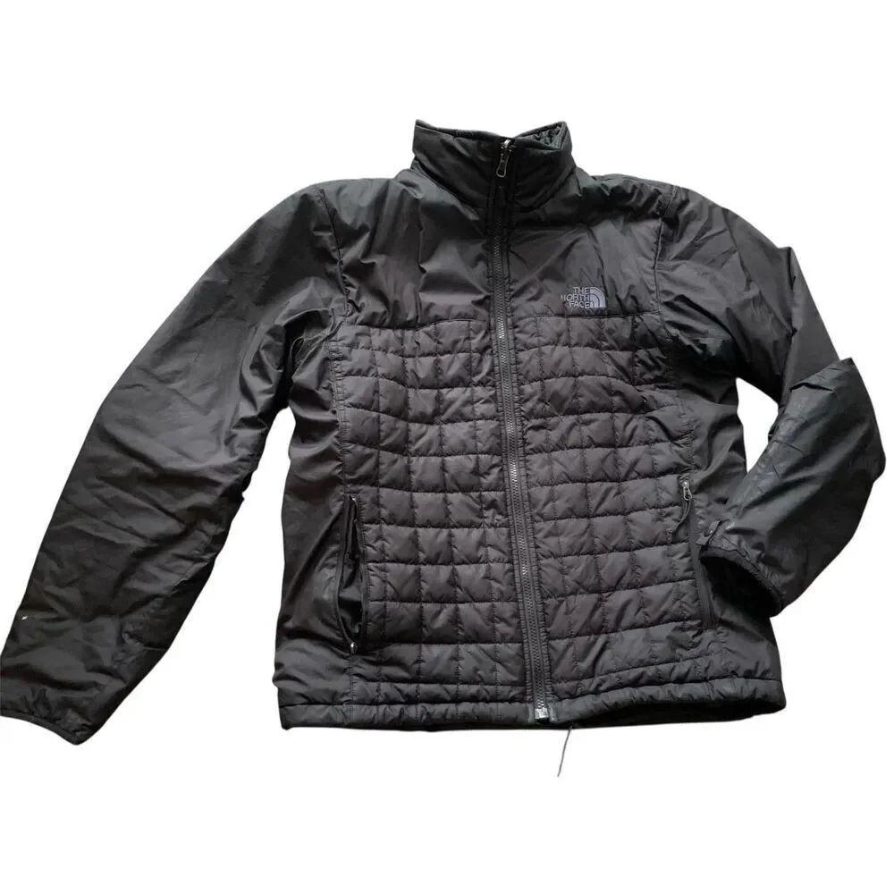 The North Face Black Quilted Brecon Jacket Coat mens sz S